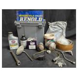 Toolbox of motorcycle parts