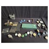 Group of vintage gauges and tools
