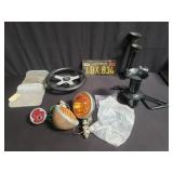 Group of vintage car parts