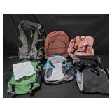Group of backpacks