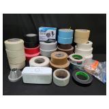 Group of various colored tapes