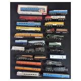 Large collection of vintage N scale trains