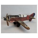 Cast iron Curtiss p-40 warhawk fighter aircraft