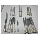 Sterling silver knives with stainless steel