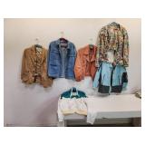 Group of womens jackets and outerwear