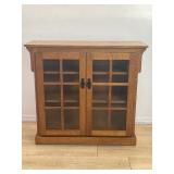 Mission style cabinet
