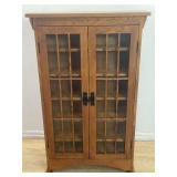 Mission style cabinet