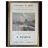 Framed vintage French art exhibition poster