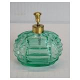 Vintage green glass atomizer