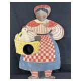 Vintage folk art print on board from Young