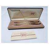 Cross 10k gold filled pen and pencil