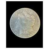 1881 S Morgan silver dollar