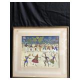 Vintage Rosina Becker Do Valle gouache on paper