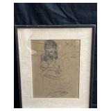 Framed "A Mother and Child and Four Studies of