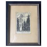 Framed antique signed art