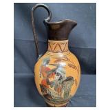Ancient Greek style amphora vase hand made in