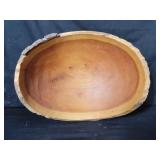 Spencer Peterman signed cherry wood bowl