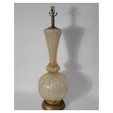 Mid century Modern Murano glass table lamp.