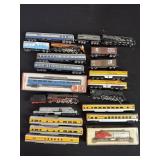 Large collection of vintage N scale trains