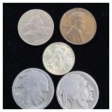 1858 Flying Eagle Penny Cent, 1931-D Lincoln