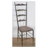 Gio Ponti brass ladder back chiavari chair