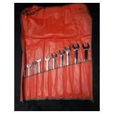10 snap-on wrench tools with bag