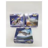 3 Corgi die-cast model airplanes