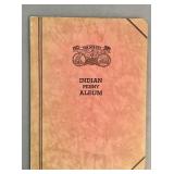 Partial vintage Dansco Indian penny album