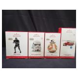 4 Hallmark keepsake Christmas ornaments