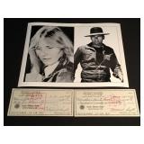 Tom Laughlin actor "Billy Jack" autographed check