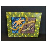 Aboriginal style dot painting