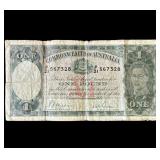 Vintage Commonwealth of Australia one pound note