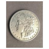 1880-S Morgan silver dollar