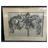 Signed framed print
