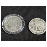 Pair of antique & vintage silver barber &