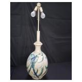 Mid-century studio art pottery table lamp