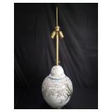Chinese porcelain ginger jar lamp plum blossom