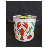 Vintage San Ignacio style enamelware stock pot