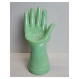 Jade glass hand figure