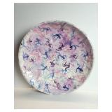 Vintage signed polychrome ceramic bowl