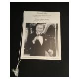Frank Sinatra memorial service funeral program