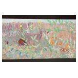 Oil on wood board painting by Elbert Price