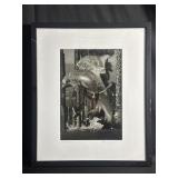 Framed Signed Bruce Rays photo print on high