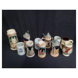 German beer steins