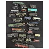 Large collection of vintage N scale trains