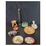 Miscellaneous pottery and ceramic figure and