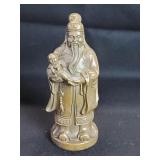 Vintage Chinese brass Lu figure