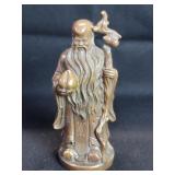 Vintage Chinese brass Shou Xing figure