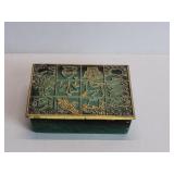 Vintage brass trinket box
