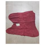Burgundy leather hide